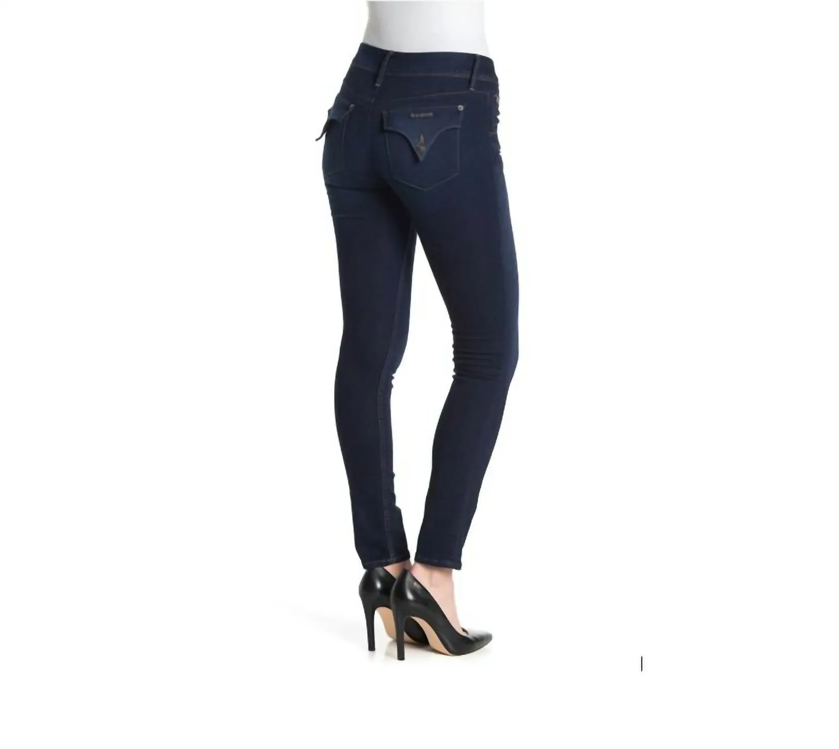 Collin Skinny Stretch Mid Rise Ankle Jeans In Blue