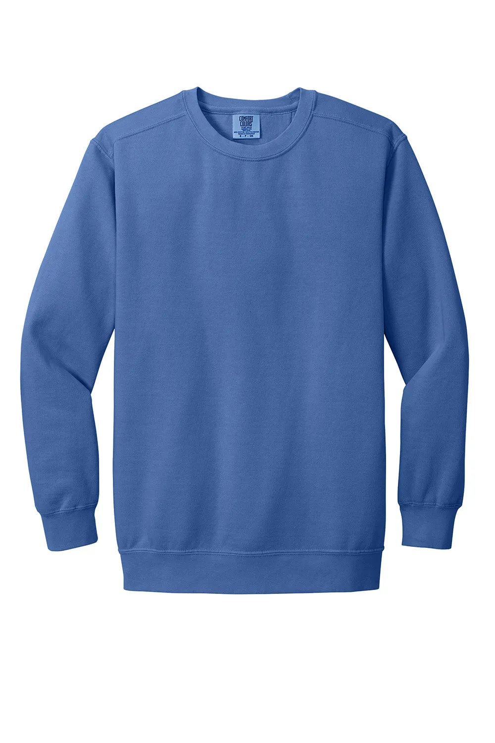 Comfort Colors Mens Crewneck Sweatshirt - Flo Blue