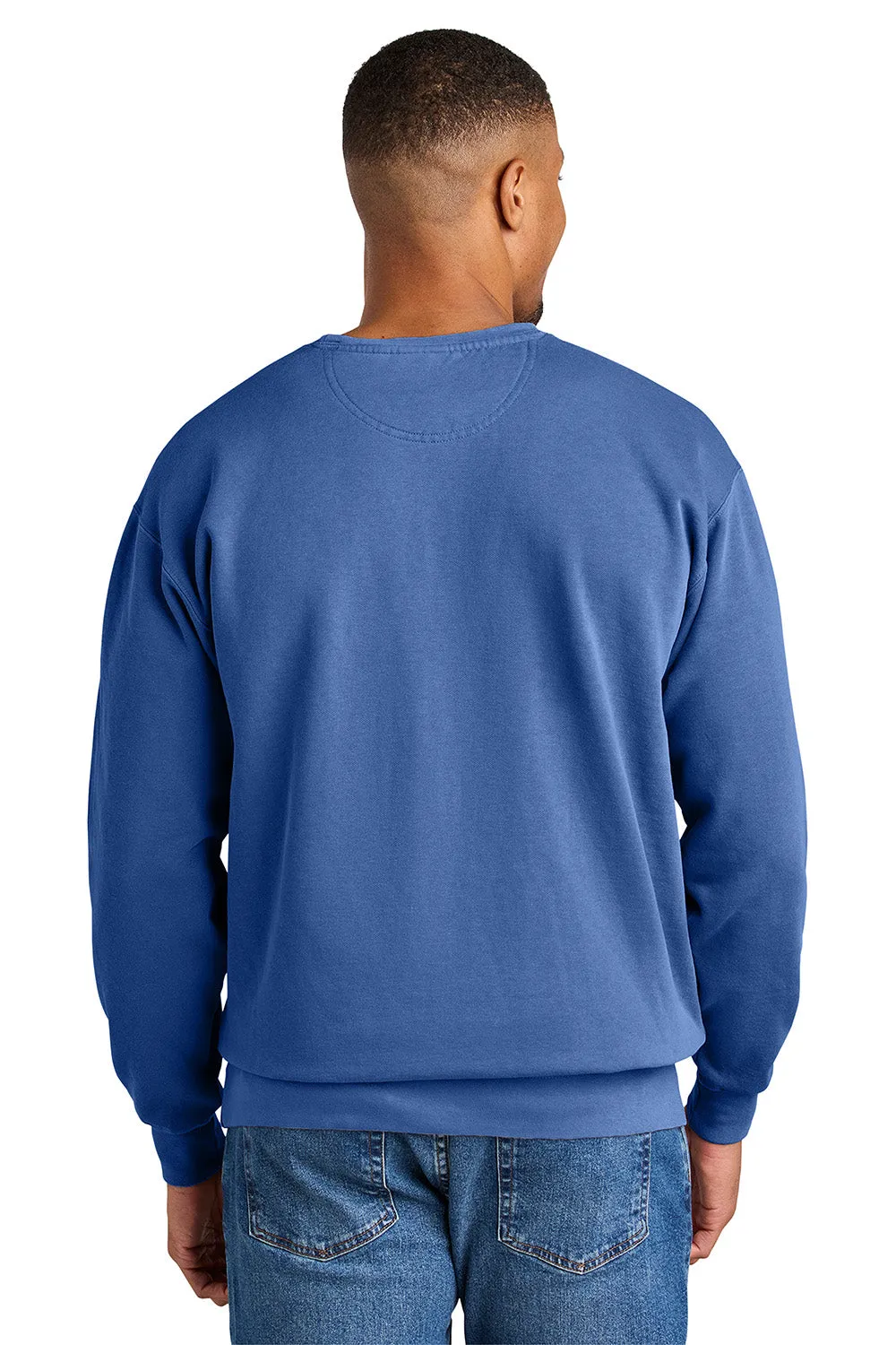 Comfort Colors Mens Crewneck Sweatshirt - Flo Blue