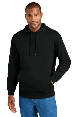 CornerStone Mens Tough Fleece Hooded Sweatshirt Hoodie w/ Pouch Pocket - Black