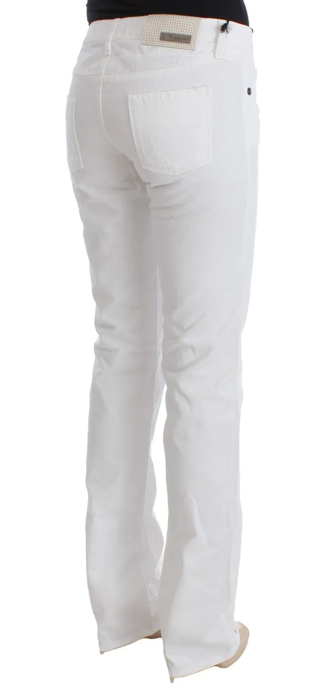 Costume National  Cotton Slim Fit blue Bootcut Women's Jeans
