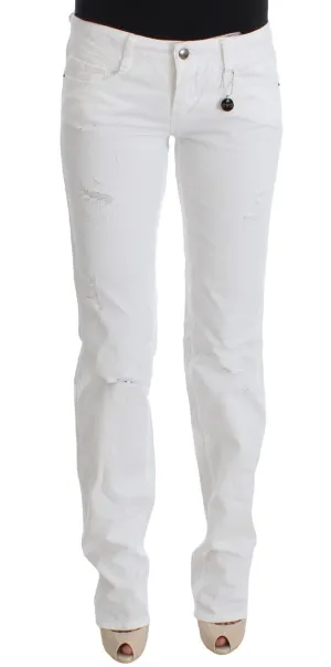 Costume National  Cotton Slim Fit blue Bootcut Women's Jeans