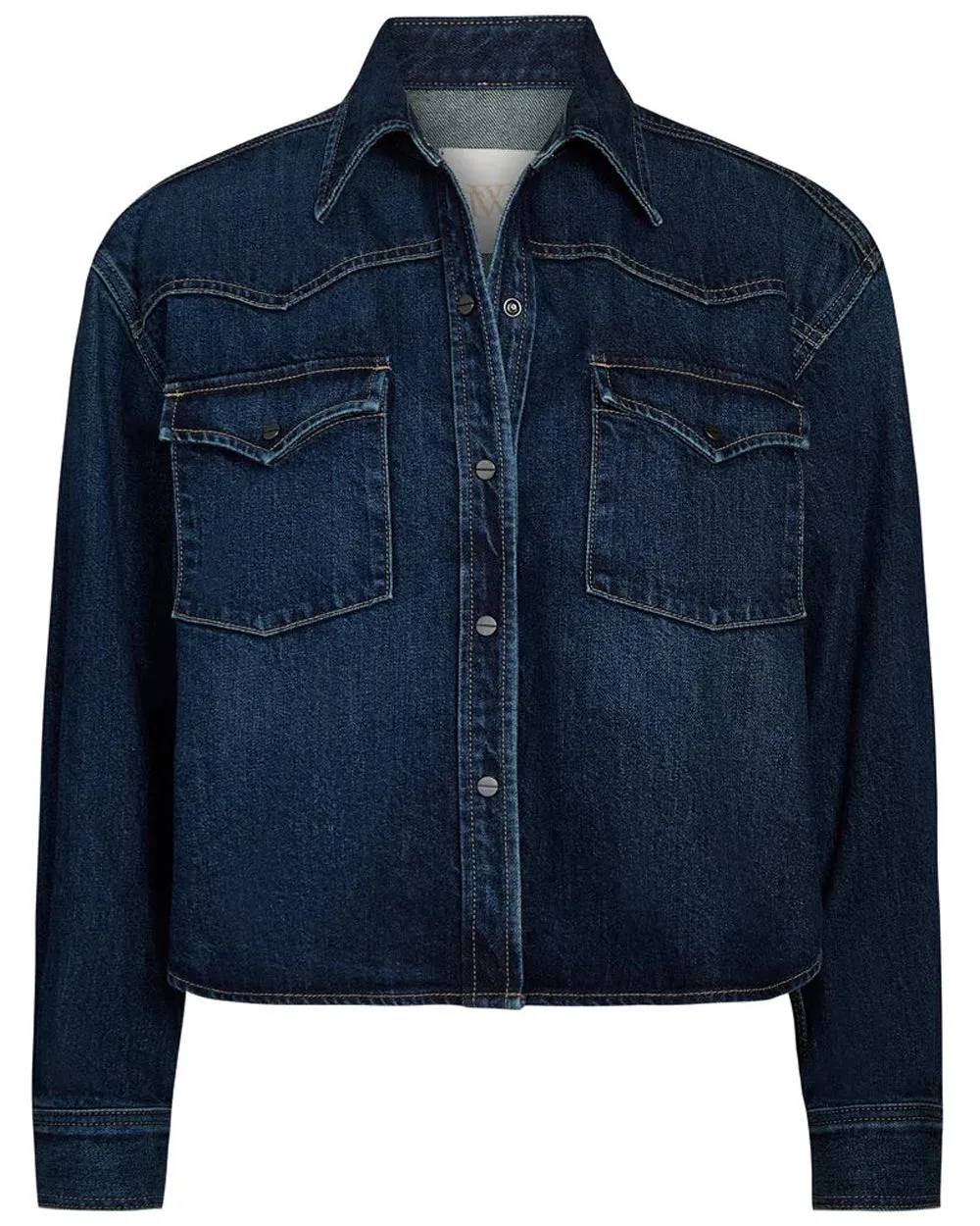Cropped OG Denim Jacket in Dark Wash