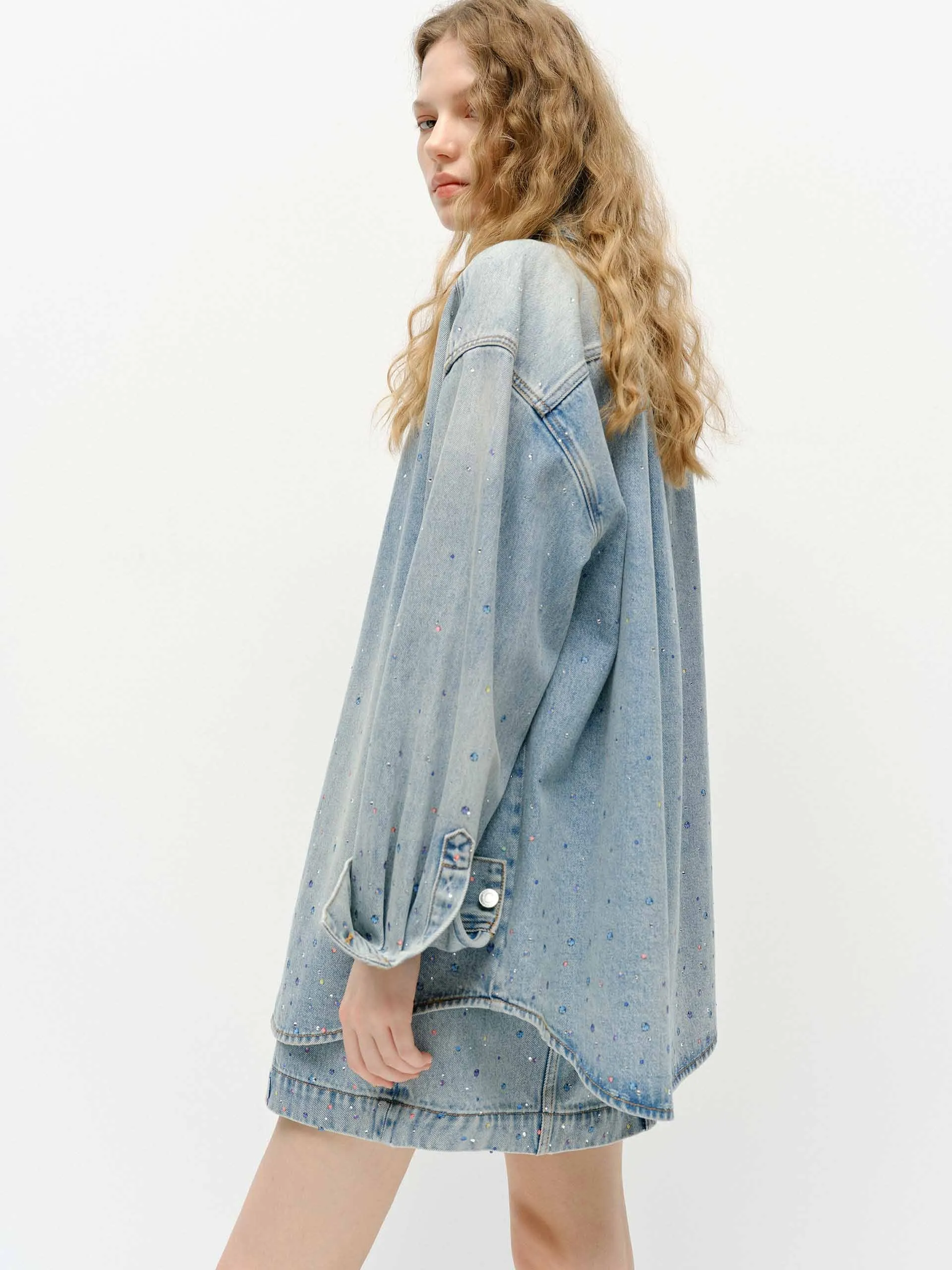 Crystal Detail Cotton Jacket