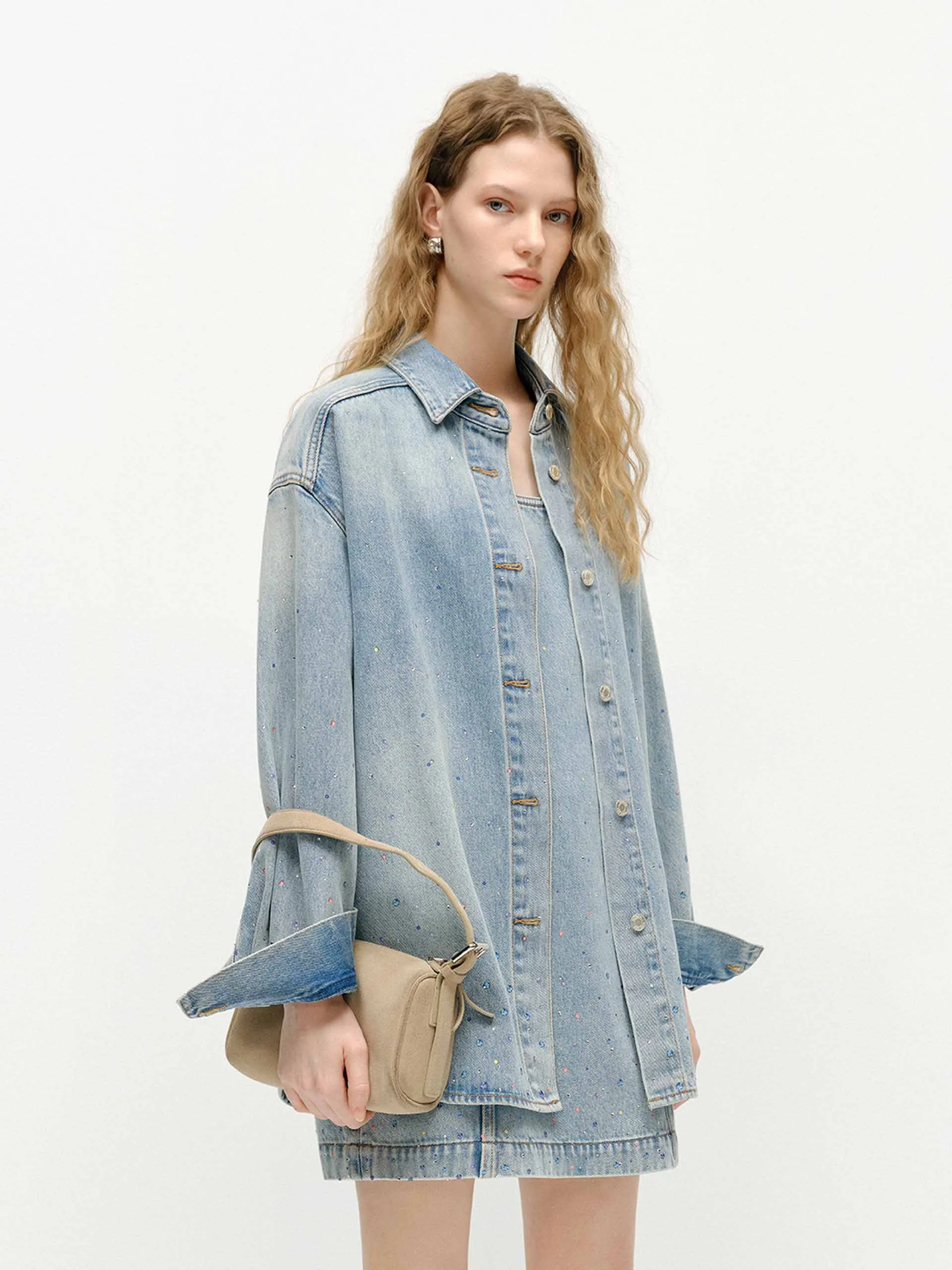 Crystal Detail Cotton Jacket
