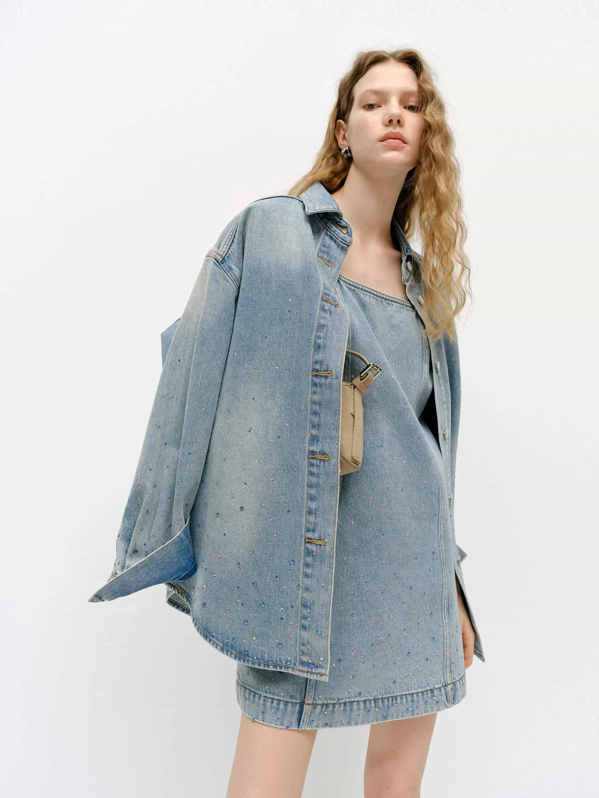 Crystal Detail Cotton Jacket