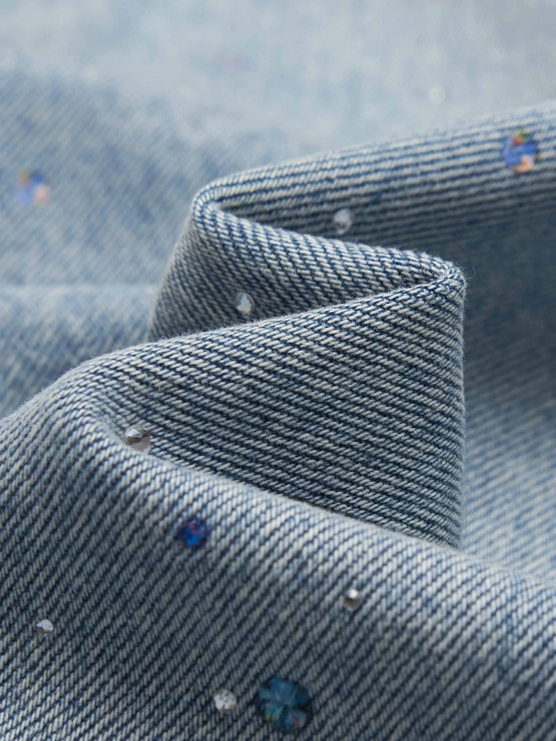 Crystal Detail Cotton Jacket