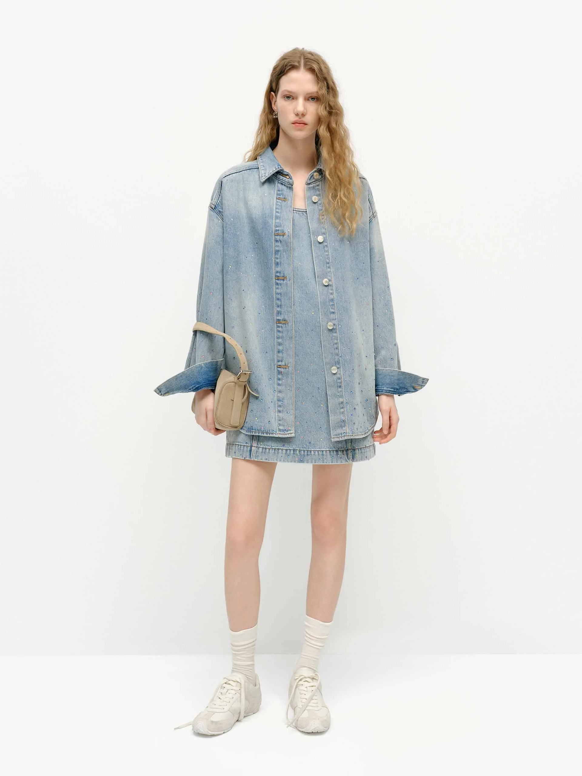 Crystal Detail Cotton Jacket