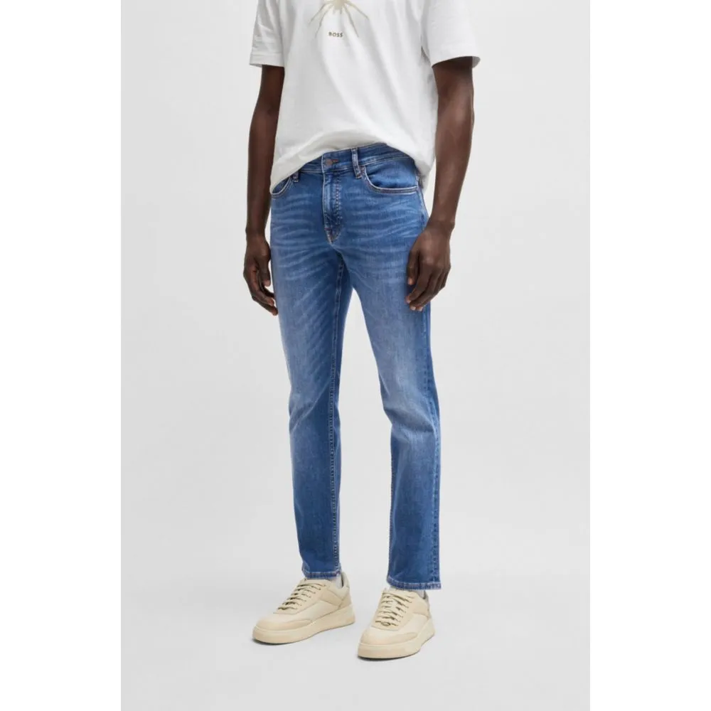 Delaware slim-fit jeans in blue soft-motion denim