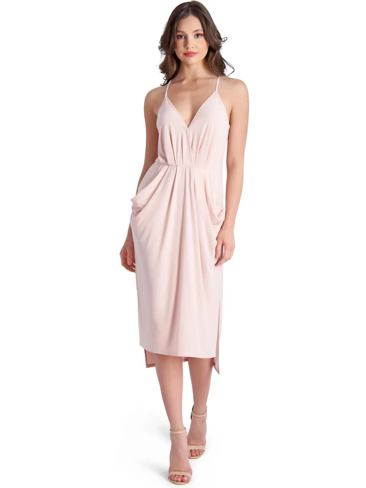 Della Womens Casual Sleeveless Midi Dress ecco Shoes