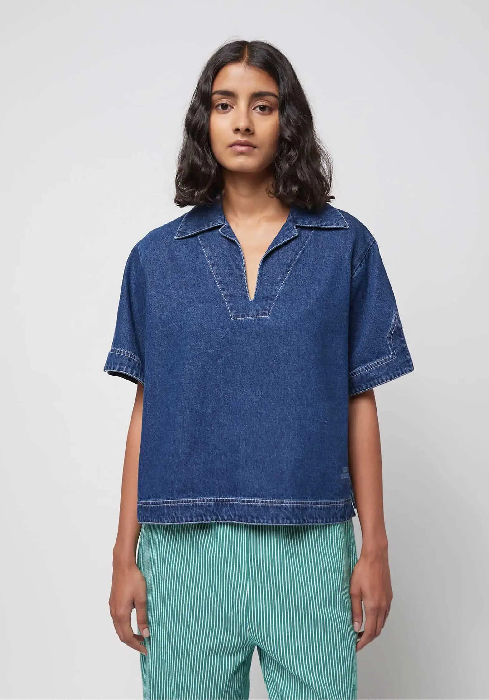 Denim Blouse Denim 125ad028 Light-Blue