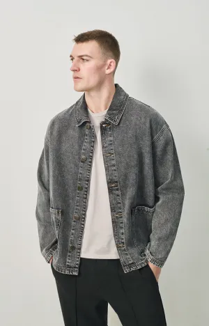 Denim Jacket Yop16e Salt-And-Pepper