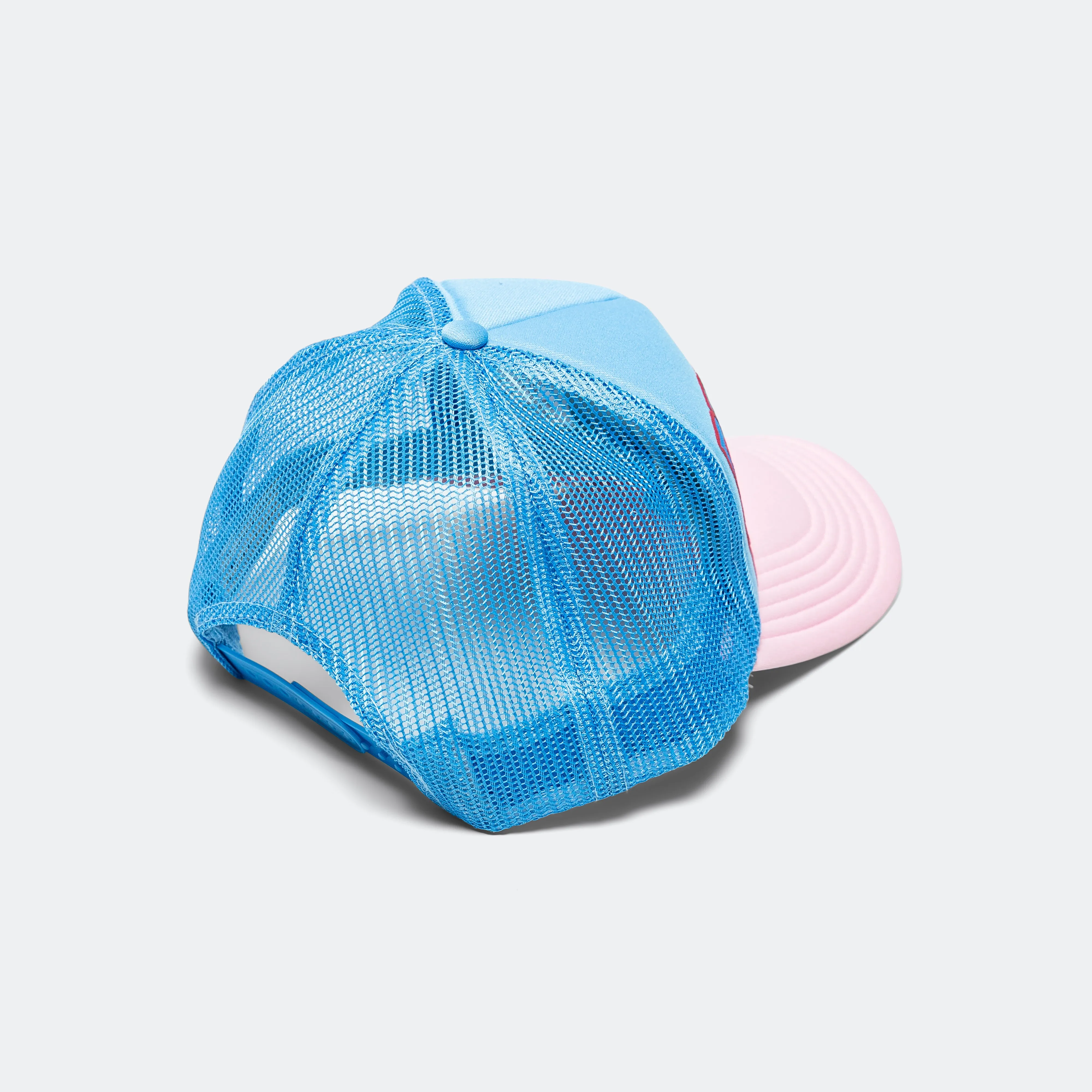 DENIM MEN LOVE CATS Trucker Cap - Sax/Pink