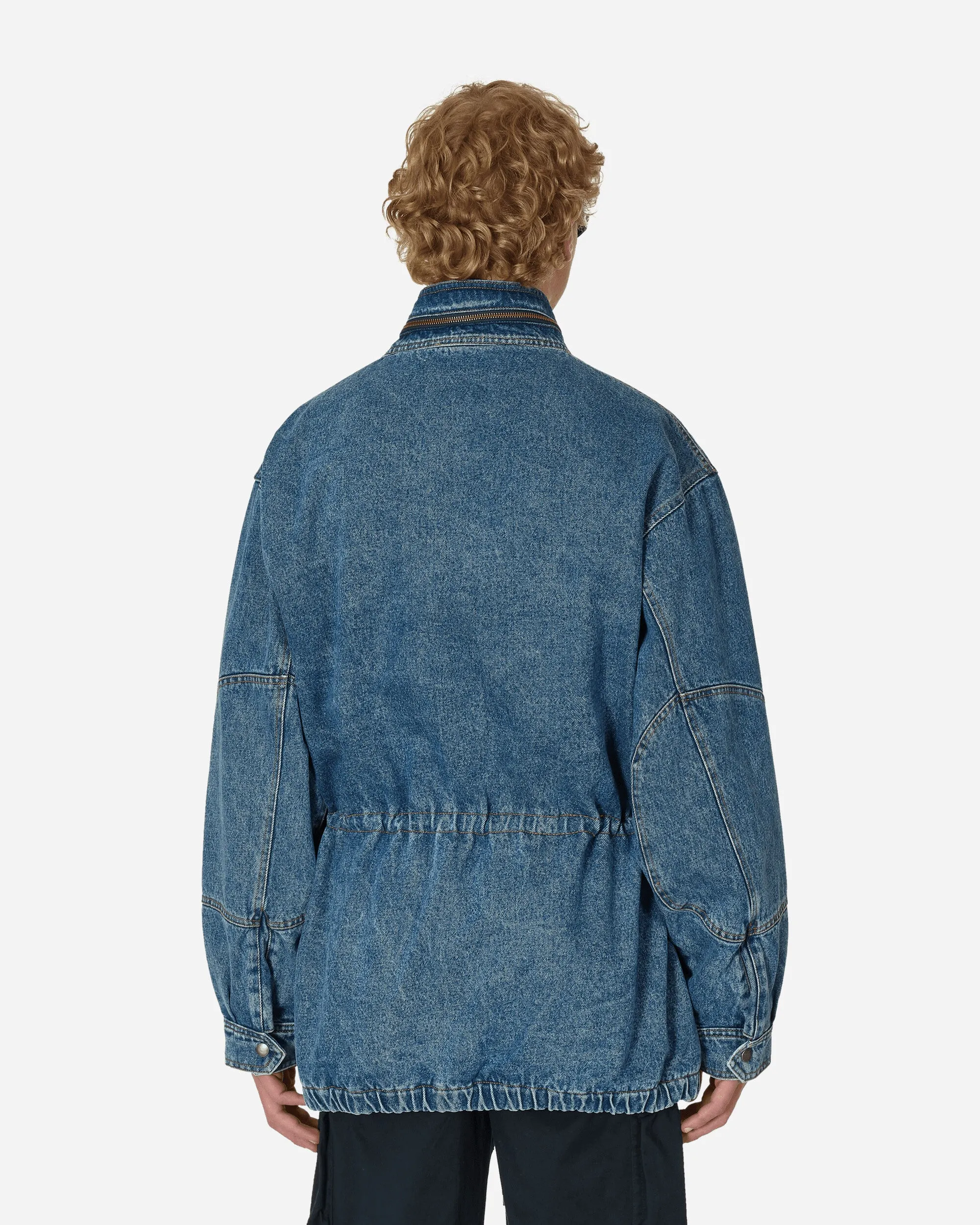 Denim Parka Jacket Blue