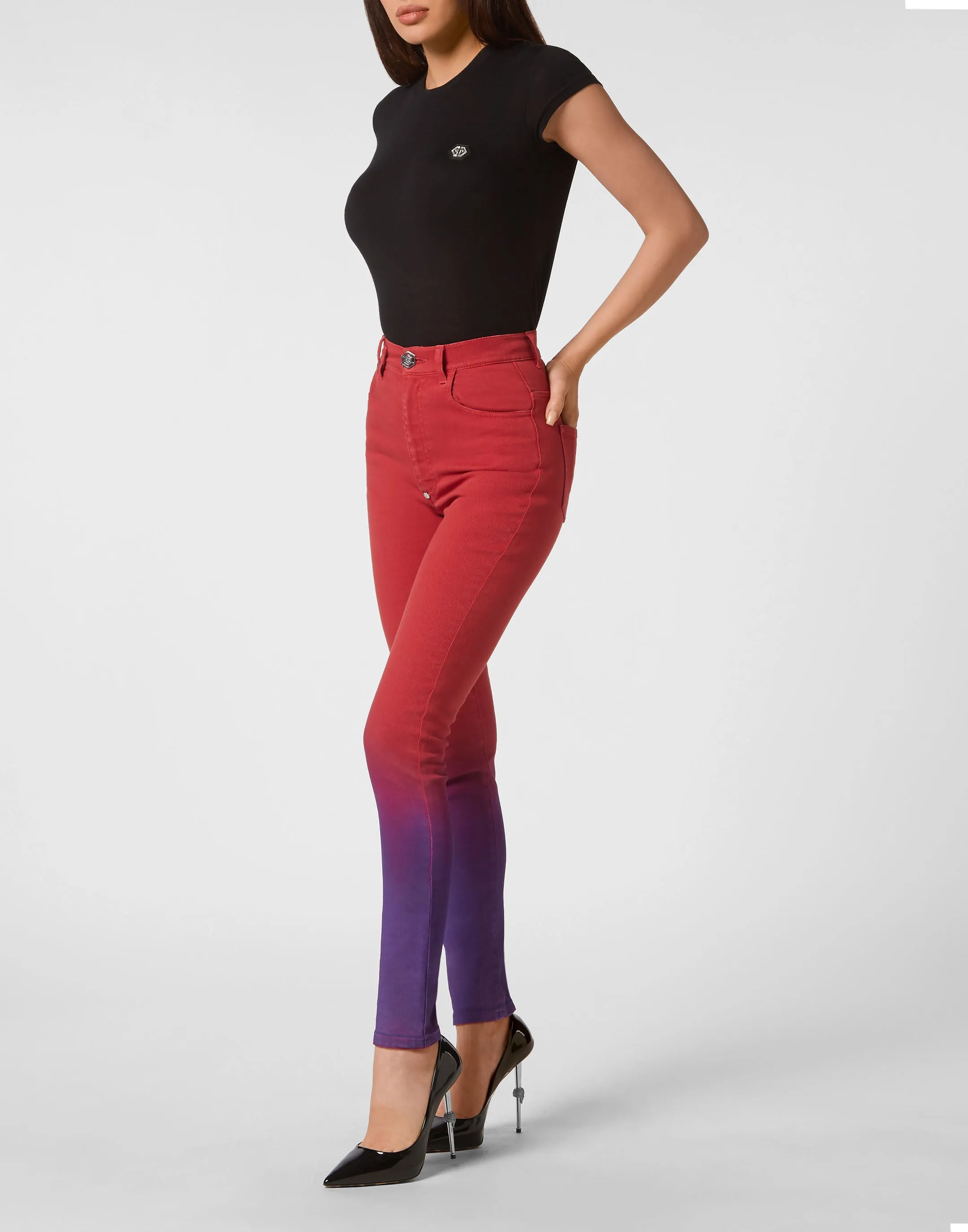 Denim Trousers Super High Waist Jegging