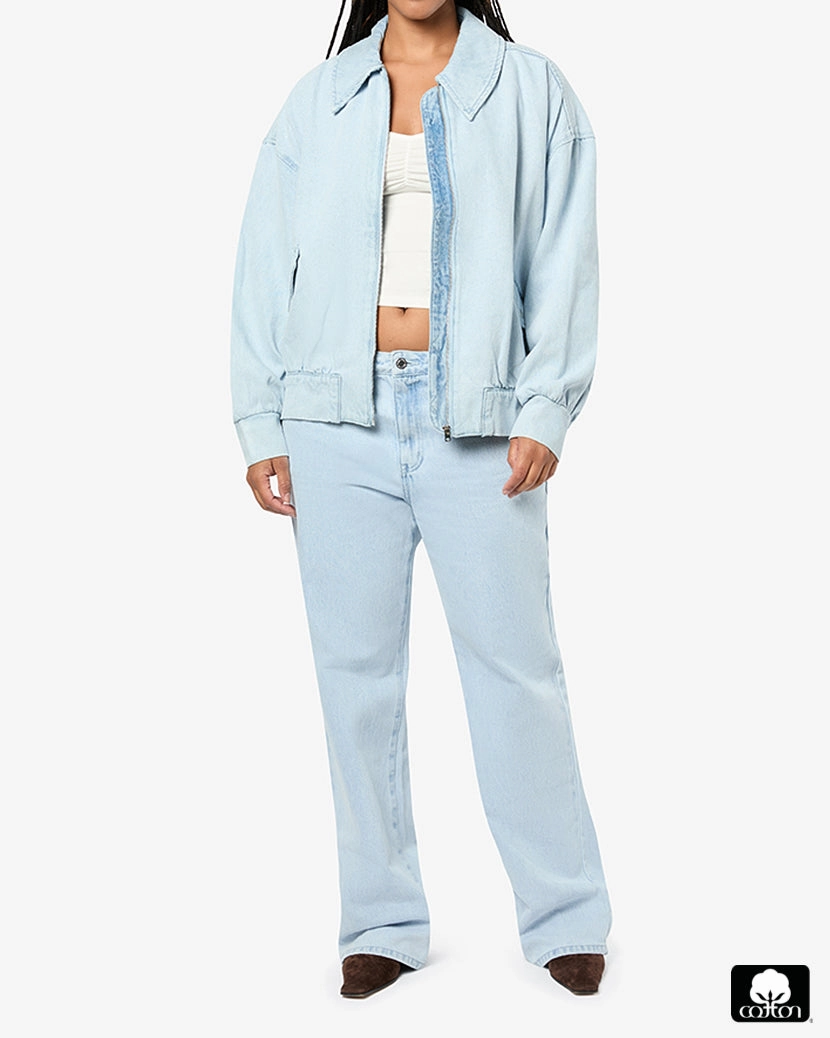 Denim Bomber Jacket
