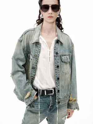 Distressed Cotton Jacket