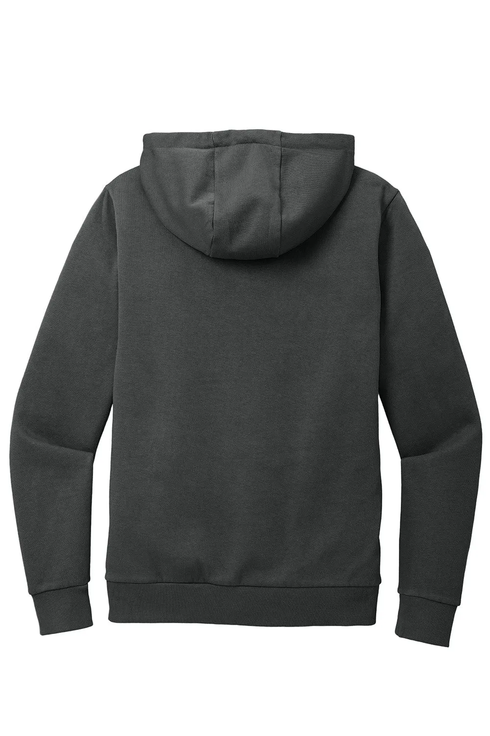 District Mens District Wash Fleece Hooded Sweatshirt Hoodie w/ Pouch Pocket - Graphite Grey