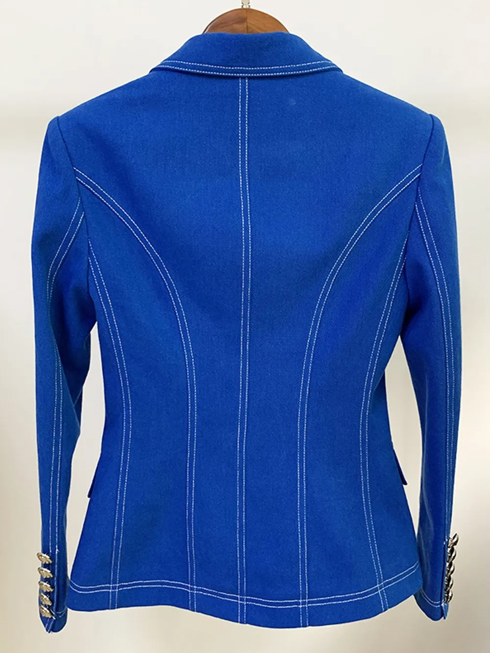 Double Breasted Royal Denim Blazer