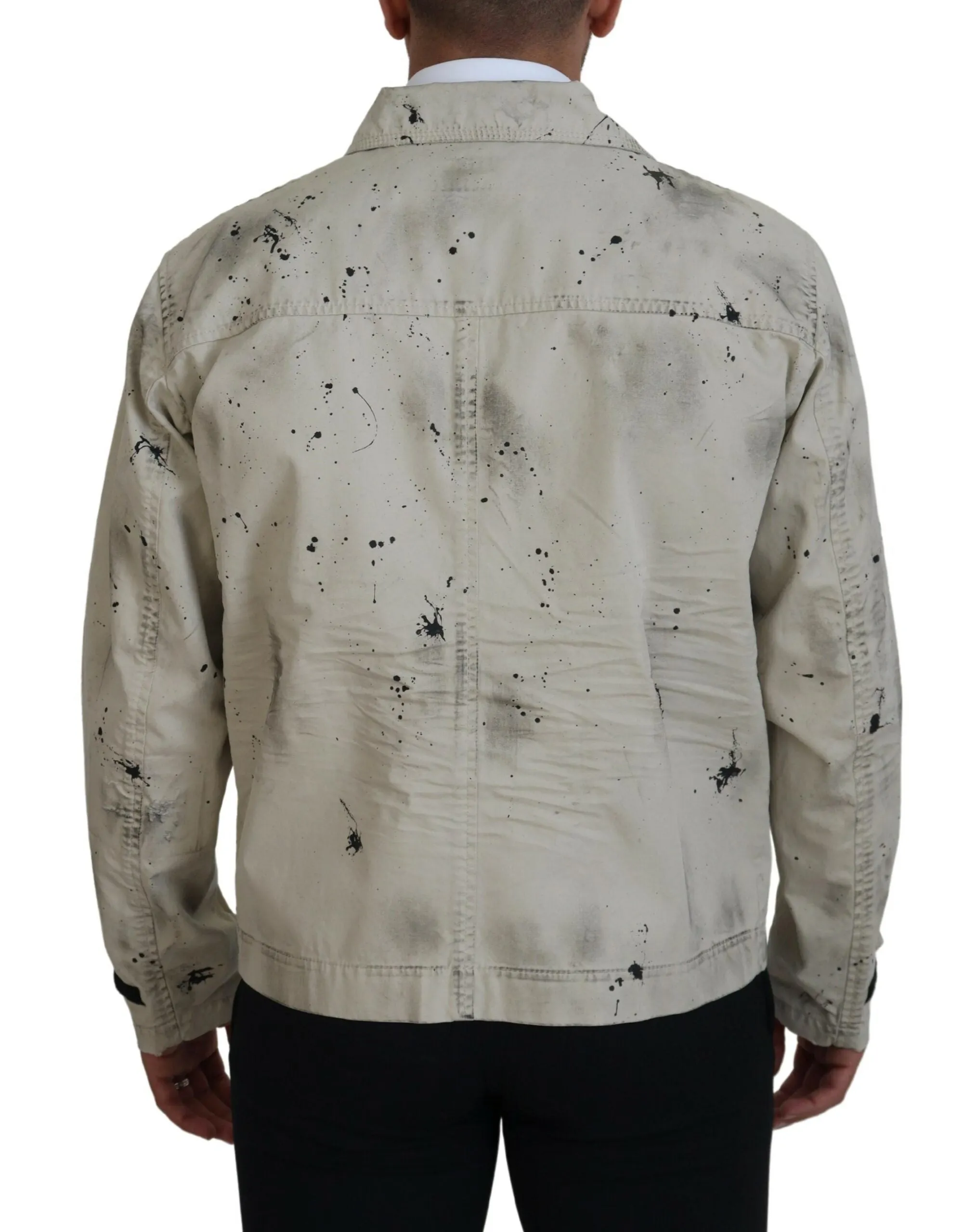 Dsqua²   Splash Print Casual blue Men's Jacket