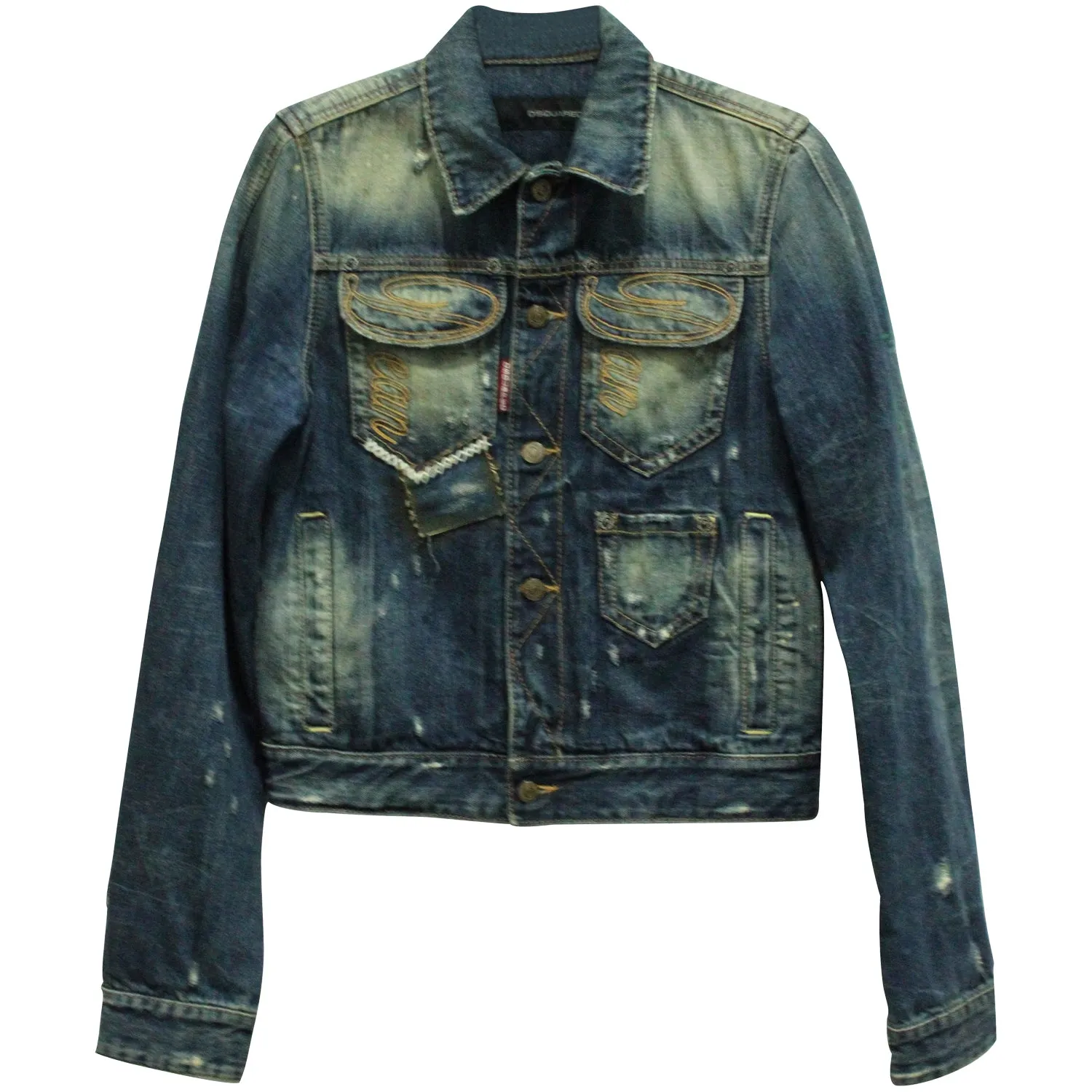 Dsquared2 Jeans Jacket with Embroidery