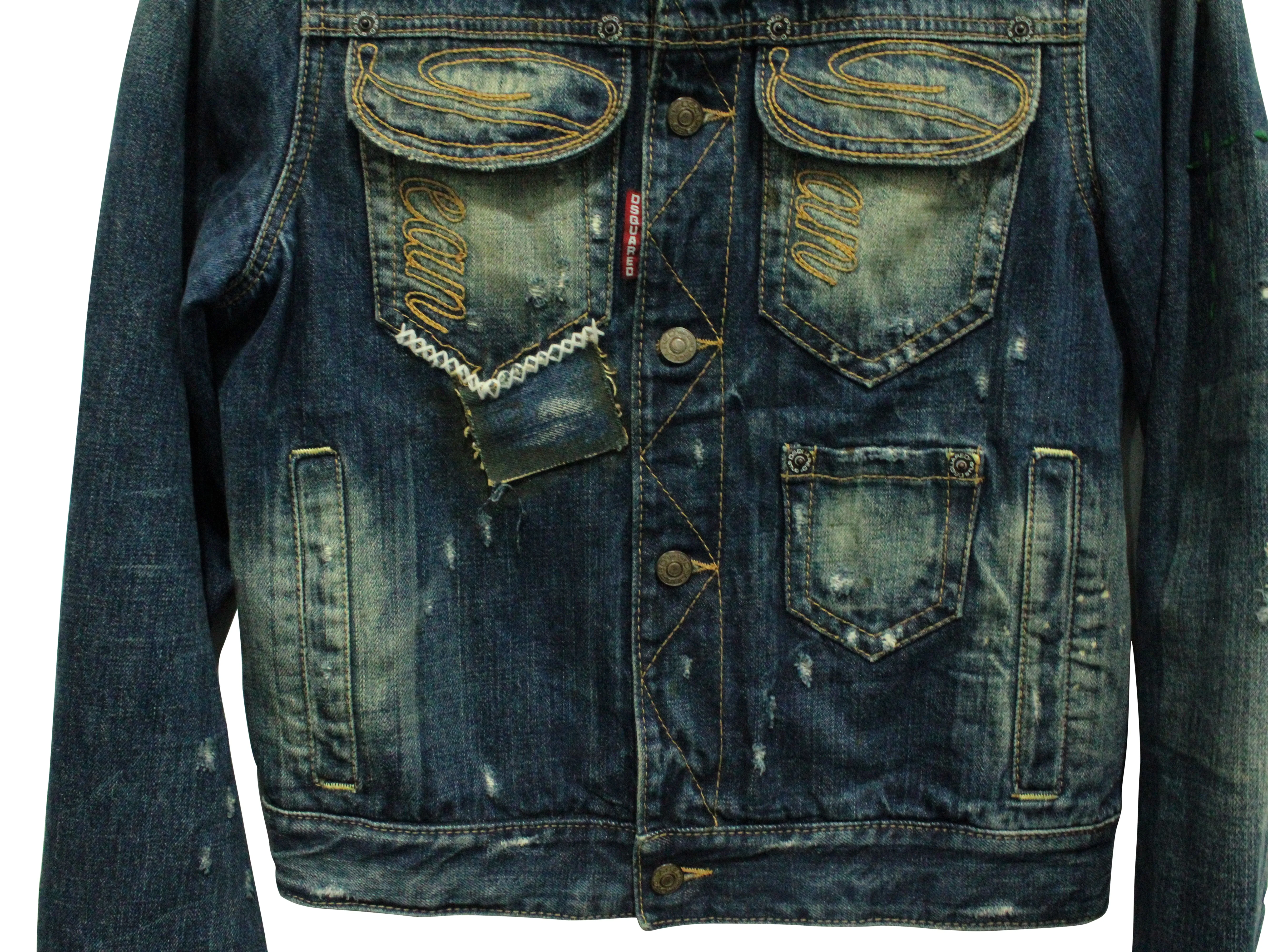Dsquared2 Jeans Jacket with Embroidery