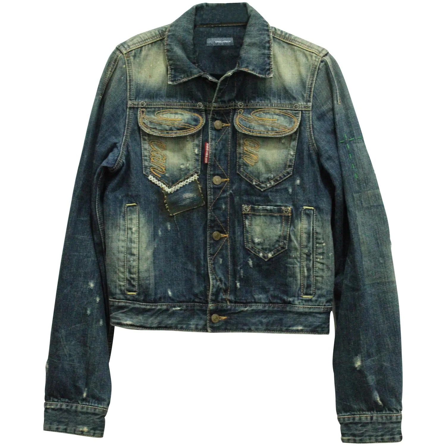 Dsquared2 Jeans Jacket with Embroidery