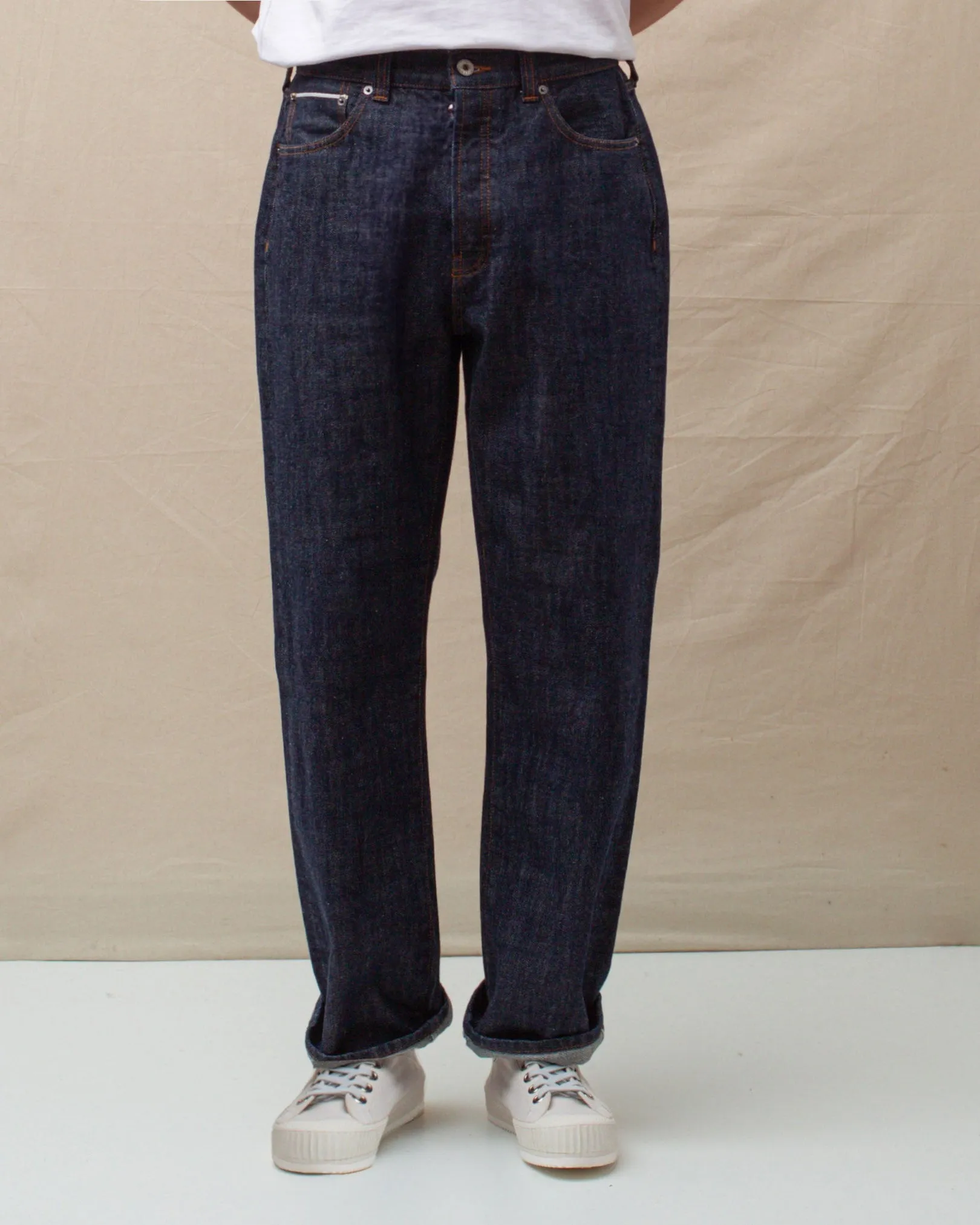 Dubbleware Selvedge Straight Leg Denim Jeans - Indigo
