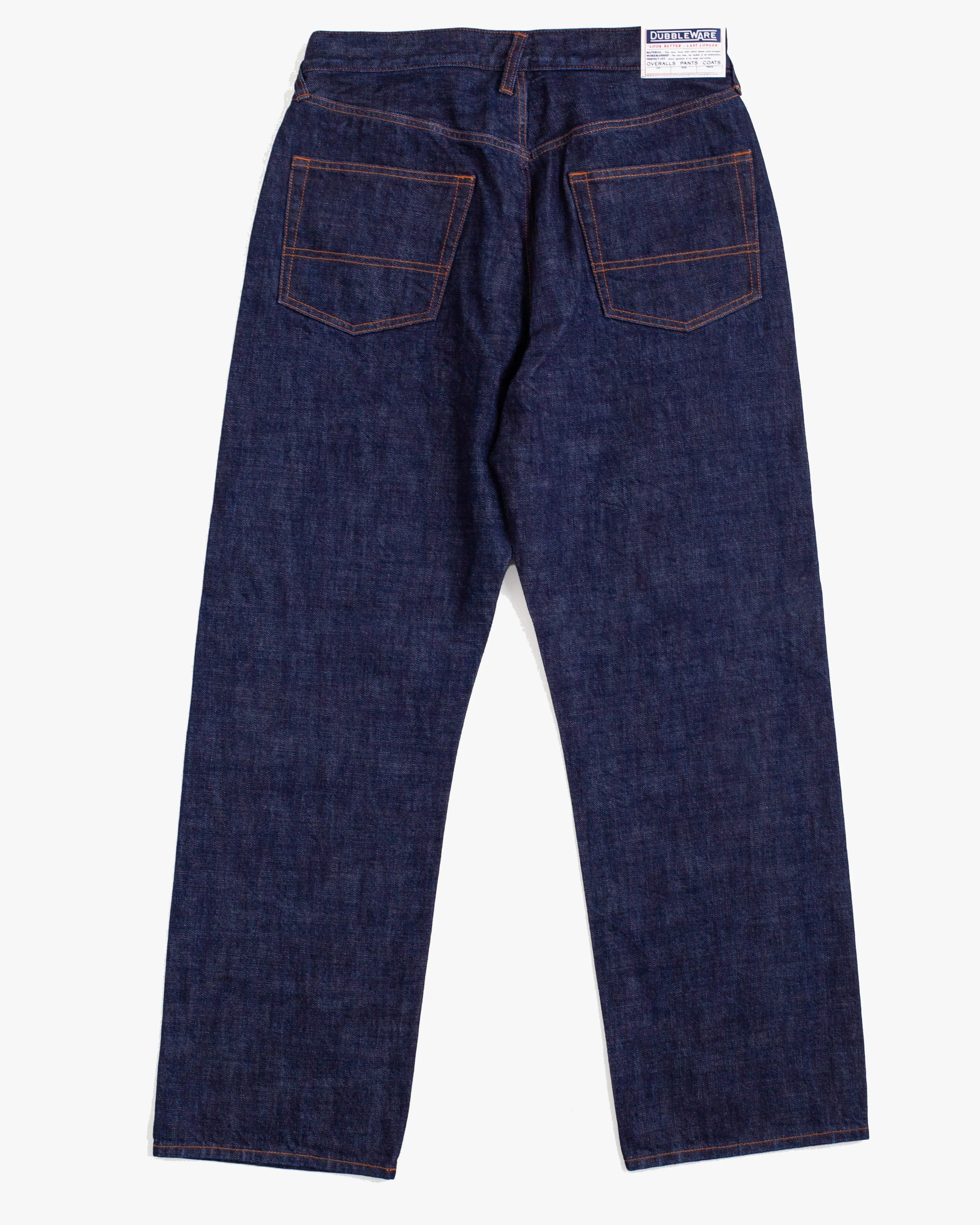 Dubbleware Selvedge Straight Leg Denim Jeans - Indigo