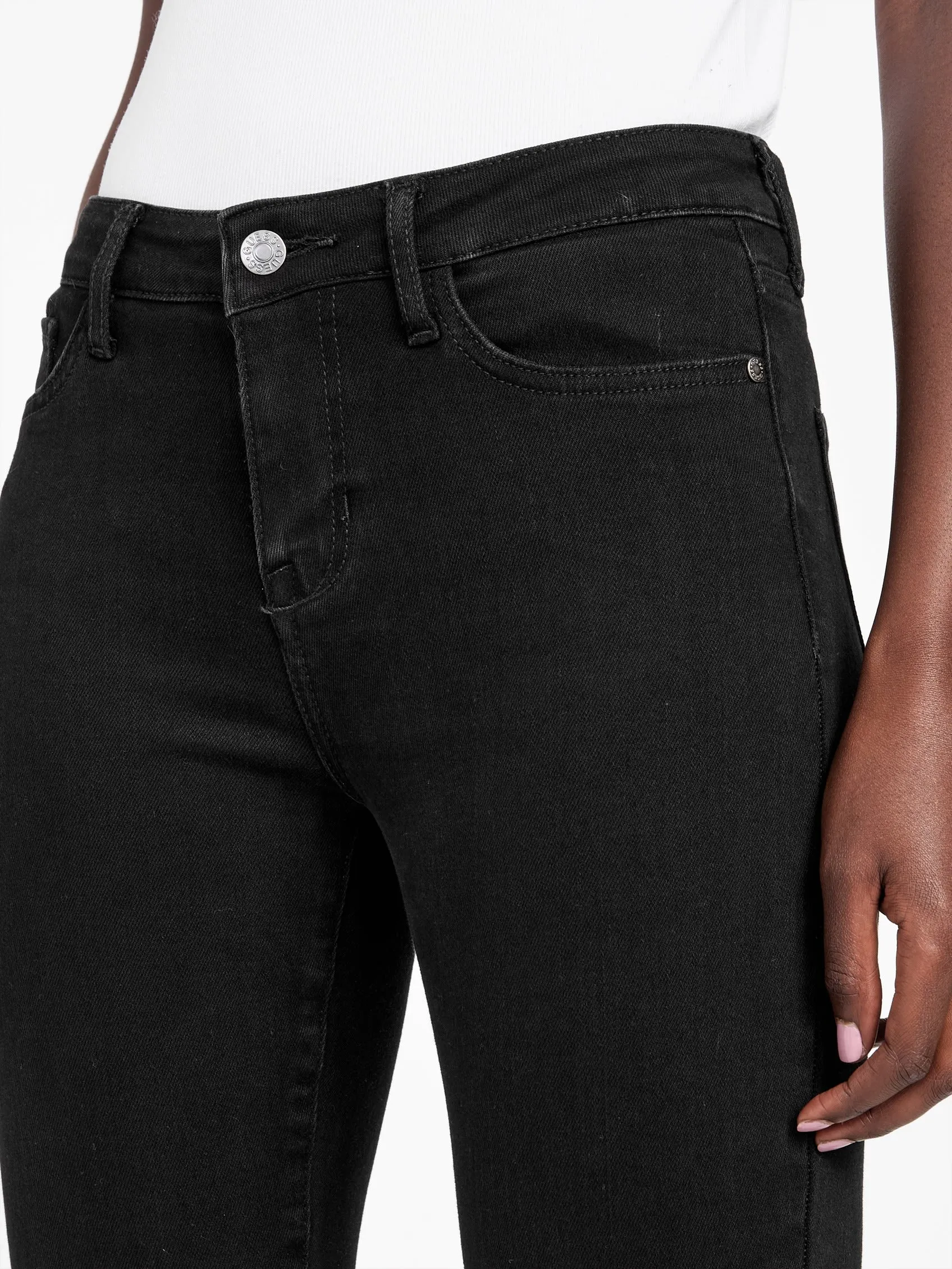 Eco Serena Mid-Rise Bling Pocket Skinny Jeans