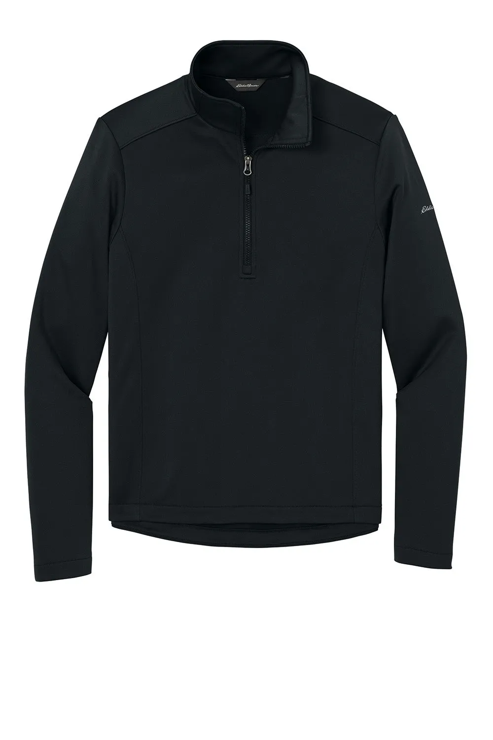 Eddie Bauer Mens Smooth Fleece 1/4 Zip Sweatshirt - Black
