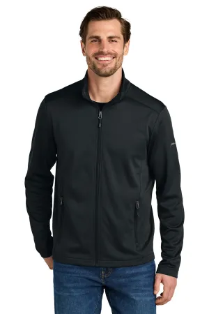 Eddie Bauer Mens Smooth Fleece Full Zip Sweatshirt w/ Pockets - Black