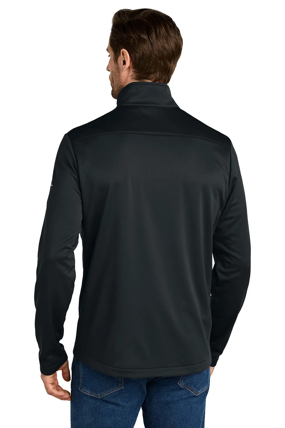 Eddie Bauer Mens Smooth Fleece Full Zip Sweatshirt w/ Pockets - Black