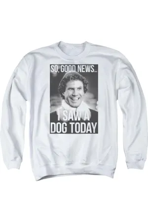 Elf Must Love Dogs Adult Crewneck Sweatshirt