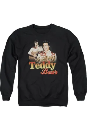 Elvis Presley Teddy Bear Adult Crewneck Sweatshirt