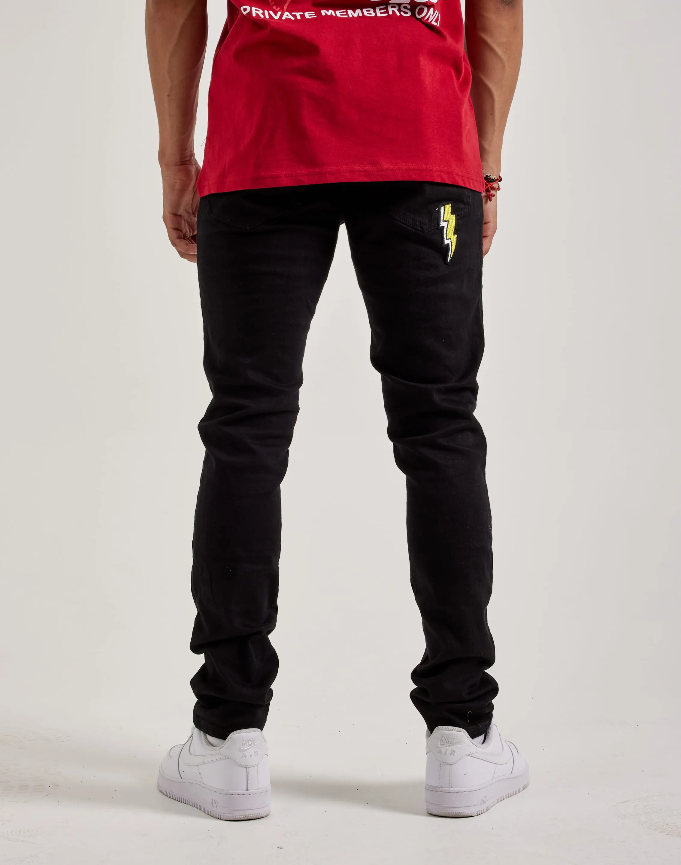 Embellish Nyc Animated Letters Denim Jeans