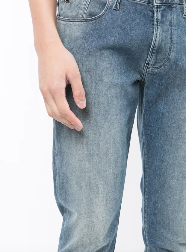 Emporio Armani J06 high-rise fitted jeans