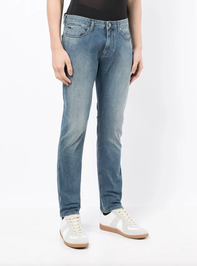 Emporio Armani J06 high-rise fitted jeans