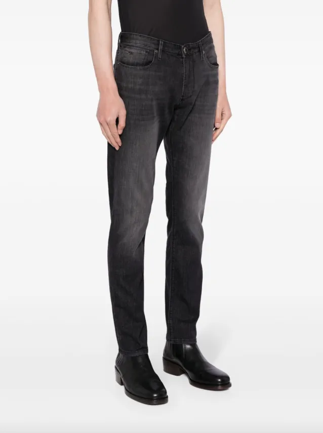 Emporio Armani J06 mid-rise slim-fit jeans
