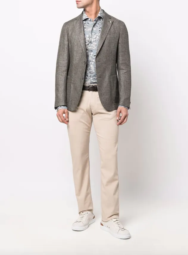 Emporio Armani J06 Slim-fit, stretch-gabardine jeans
