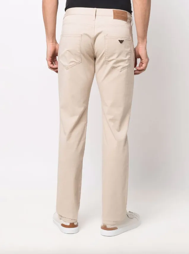 Emporio Armani J06 Slim-fit, stretch-gabardine jeans
