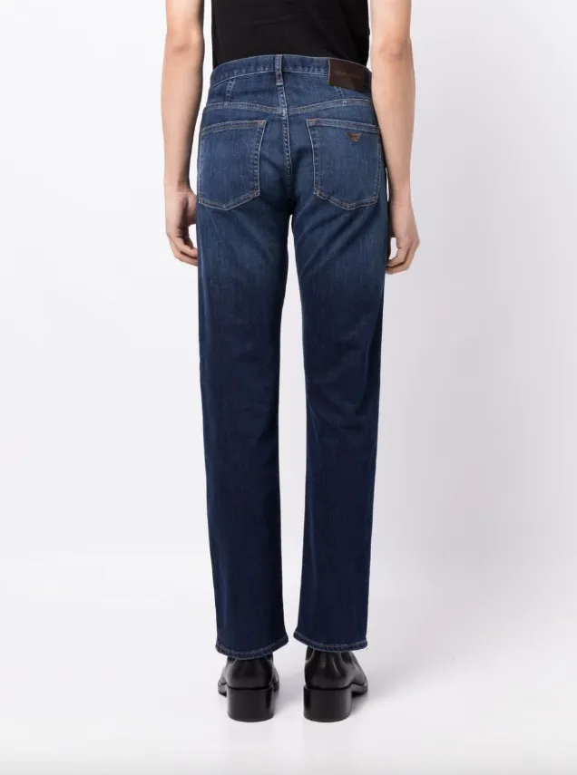 Emporio Armani J21 washed twill comfort-denim jeans
