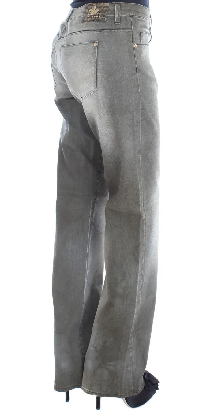 Ermanno Scervino  Cotton Blend Loose Fit Boyfriend Women's Jeans