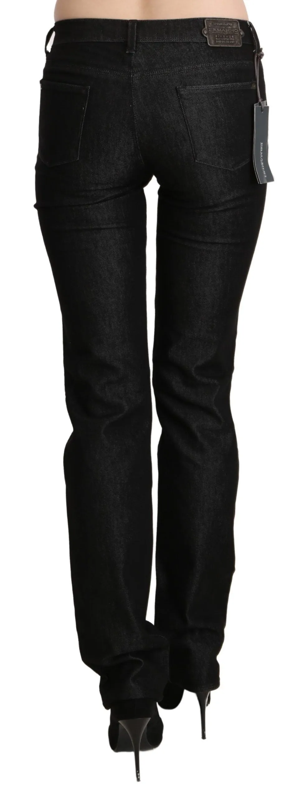 Ermanno Scervino  Mid Waist Skinny Slim blue Women's Trouser