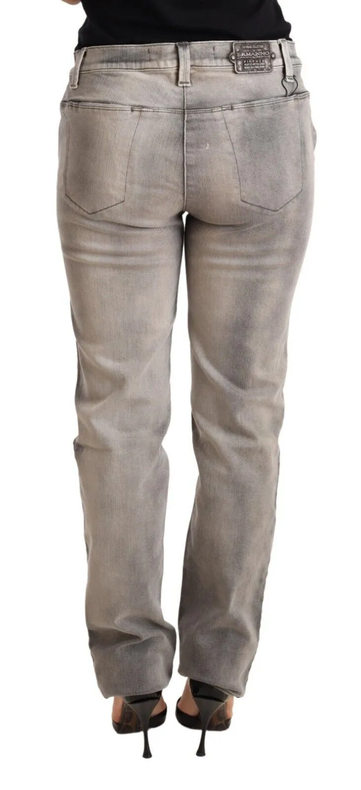 Ermanno Scervino  Washed Low Waist Skinny Trouser Cotton Women's Jeans