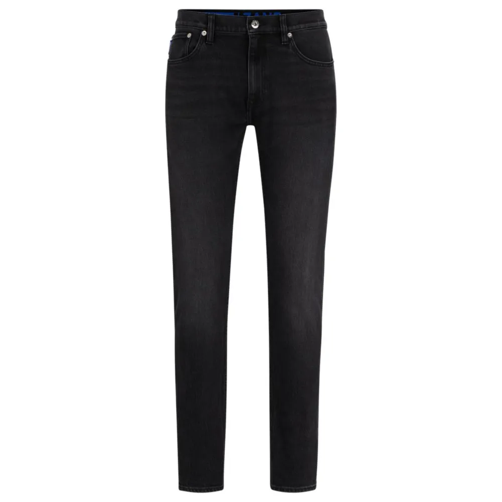 Extra-slim-fit jeans in stonewashed stretch denim