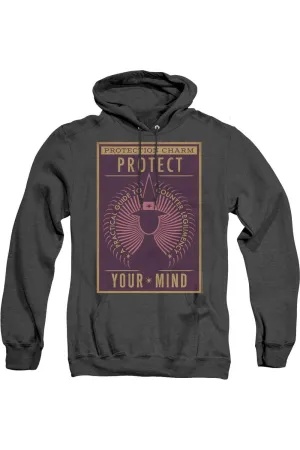 Fantastic Beasts Protect Your Mind Adult Heather Hoodie / Hooded Sweatshirt