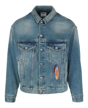 Feathers Vintage Wash Denim Jacket