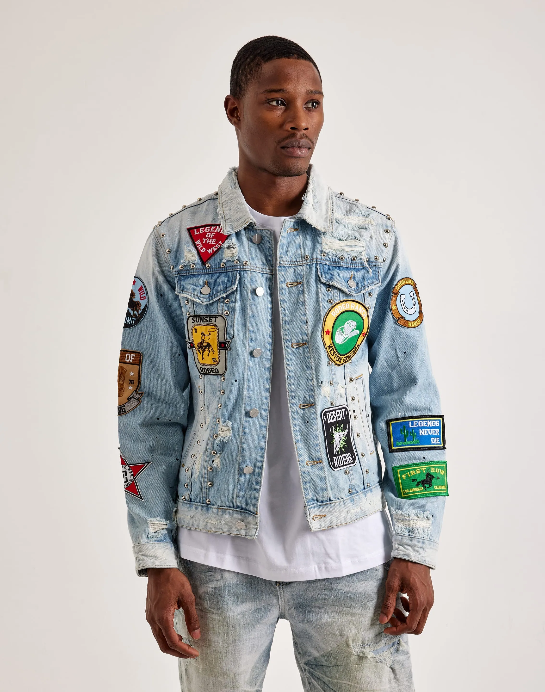 First Row Washed Denim Jacket