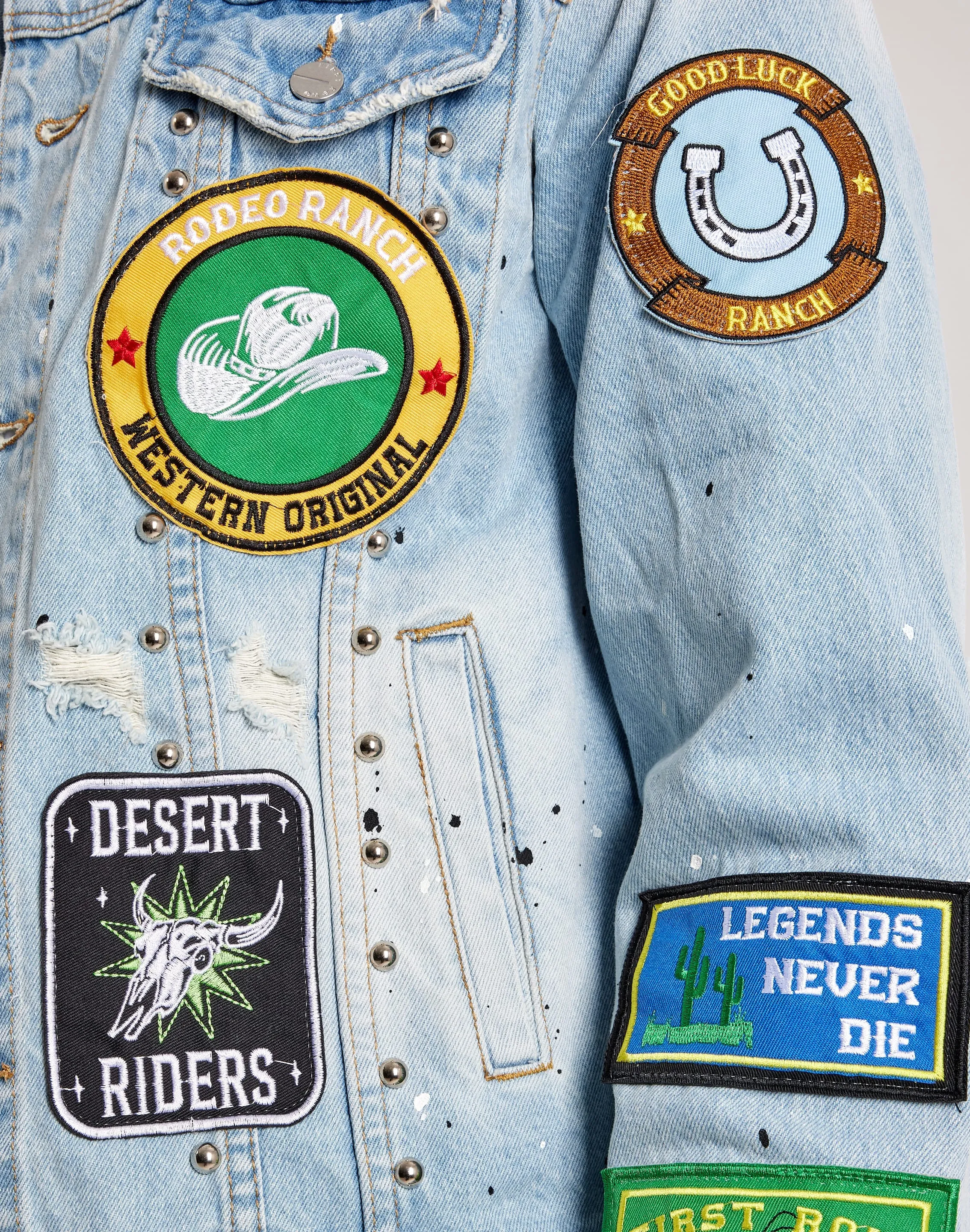 First Row Washed Denim Jacket